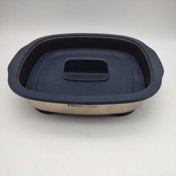 Tupperware MicroPro Grill Micro Pro Series Microwave Grilling Base & Lid Cooking - Picture 1 of 6